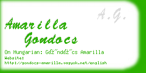 amarilla gondocs business card